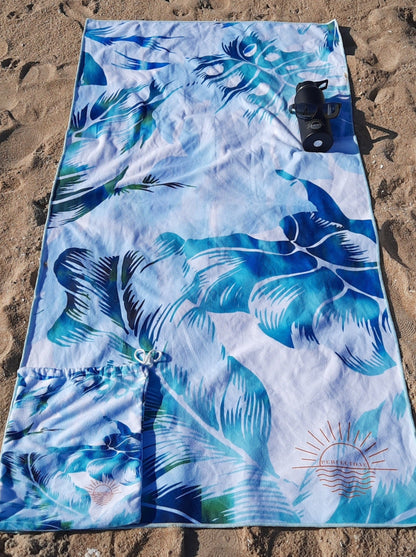 Microfiber Oversized Floral Beach Towel for Adults – Quick Dry Towel