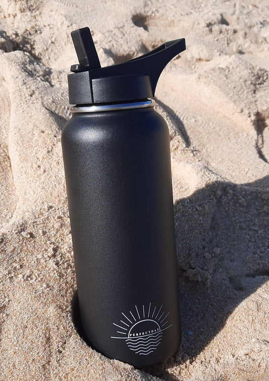 Stainless Steel Insulated Sports Water Bottle with Straw for Travel