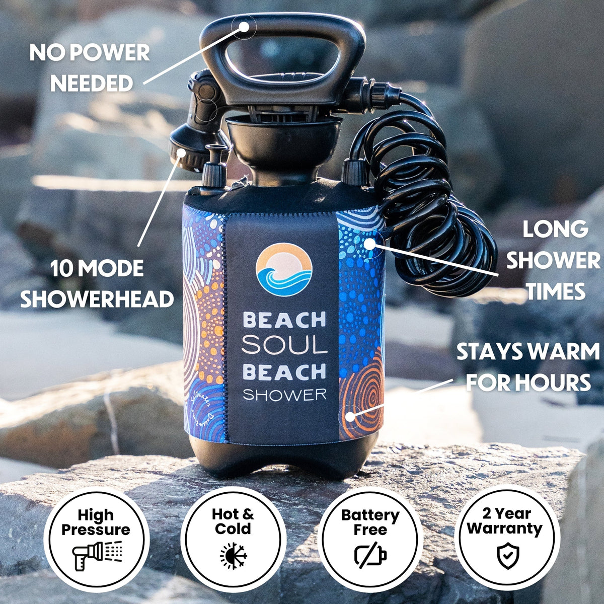 Portable Shower Jamigam 5L Beach Soul