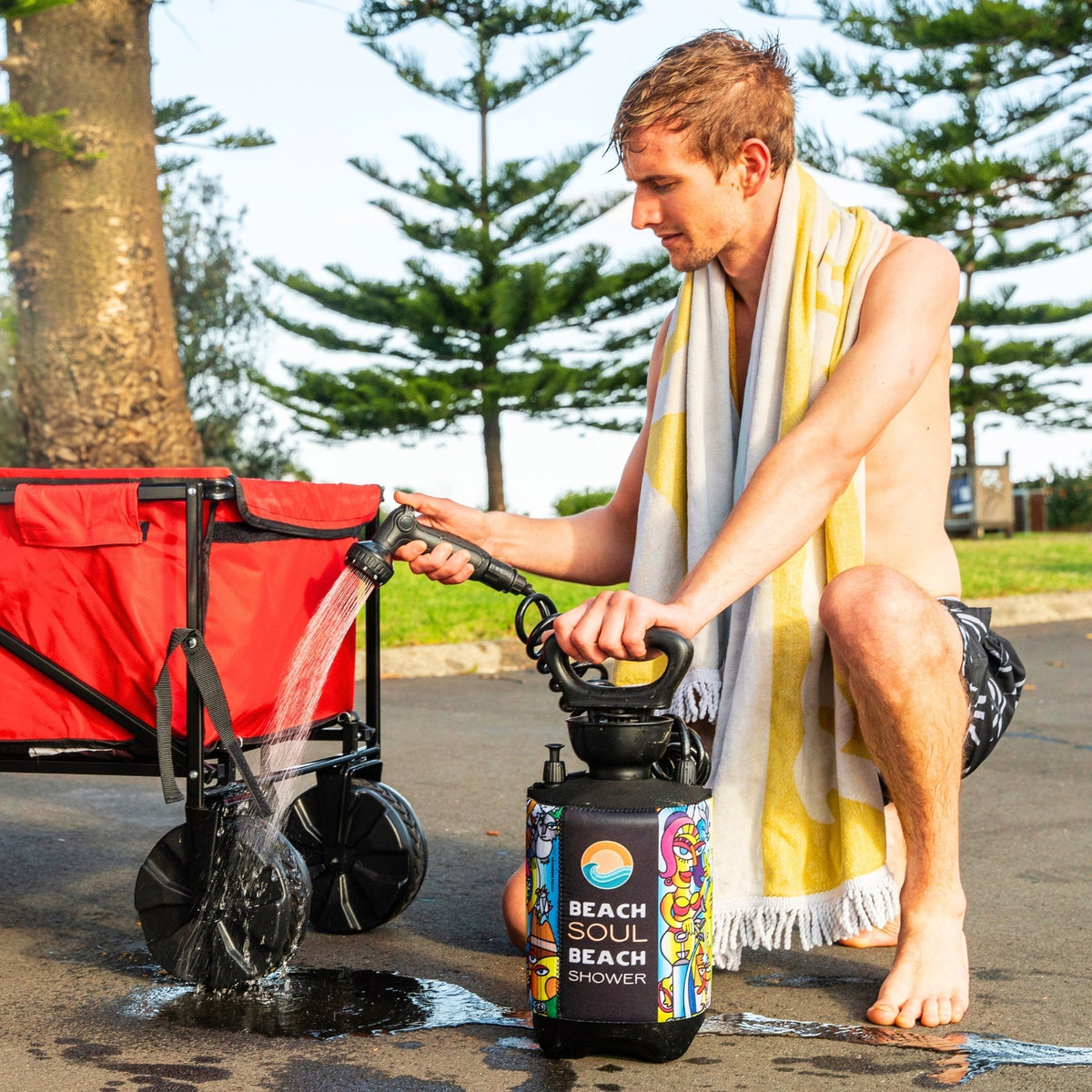 Portable Shower Livin' the Dream 5L Beach Soul